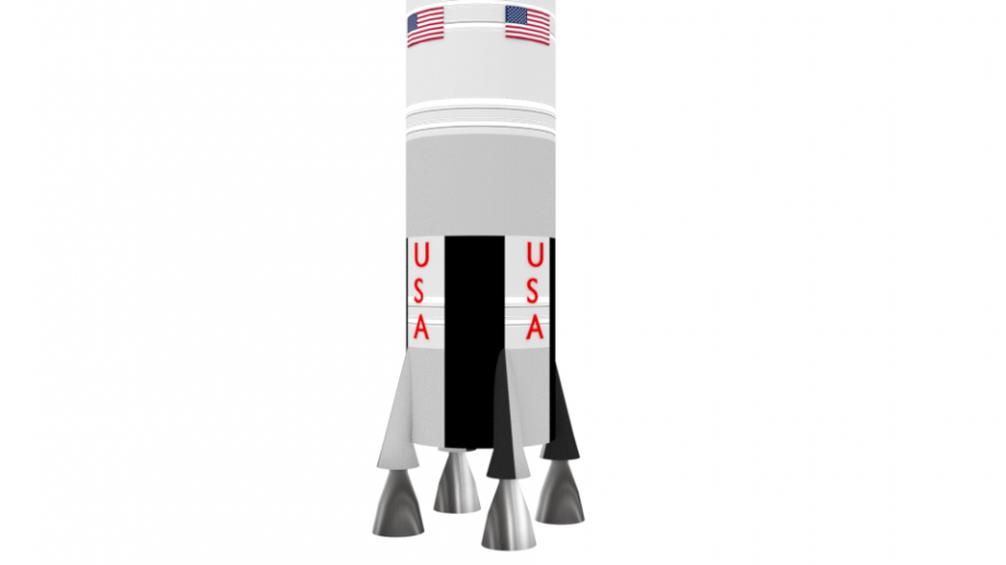 Space Rocket Saturn V Free 3D Model .blender .3ds .obj .collada .aliaswavefront .material .stl