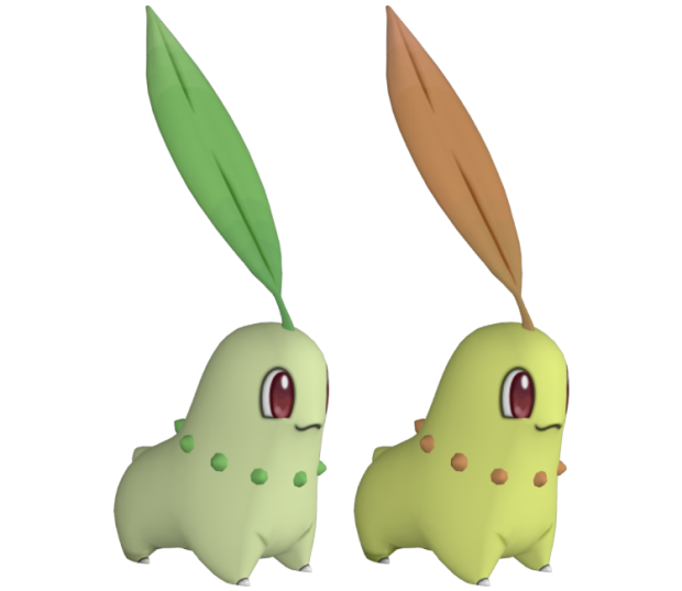 チコリータ（ポケットモンスター） 無料3Dモデル - .dae .fbx - Free3D