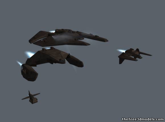 Hegemonia-Legions of iron Human warships royalty-free 3d model - Preview no. 1