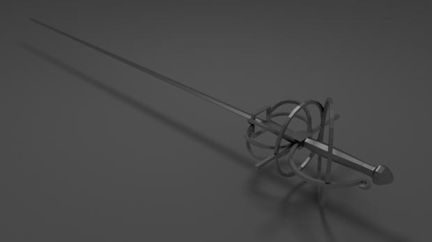 рапира мюнхенской городской стражи. эспада рапира. рапира. рапира. шпага в 3 d.