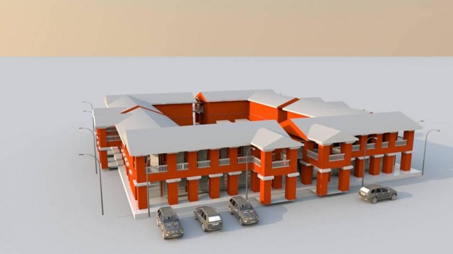 Glan Public Market royalty-free 3d model - Preview no. 1