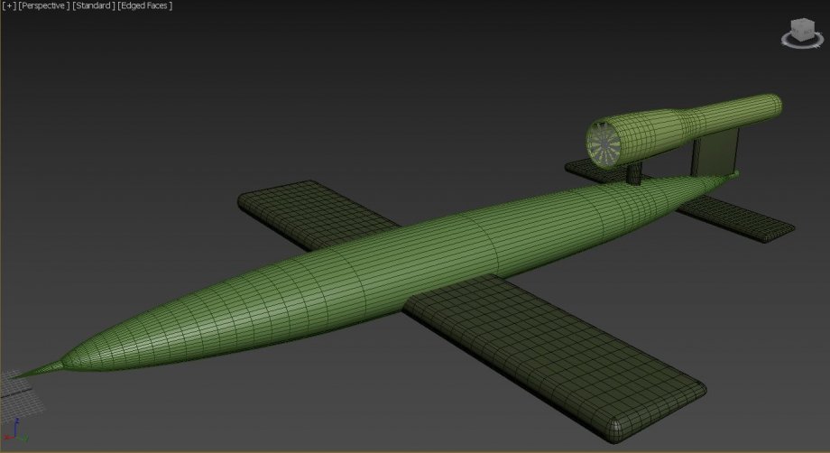 V1 Rocket Free 3D Model .obj .max Free3D