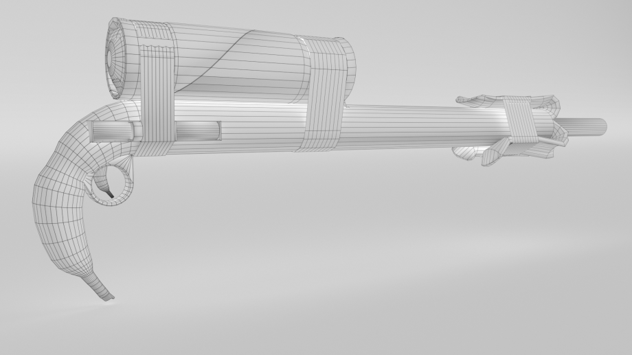 Banana Gun Free 3D Model .obj Free3D