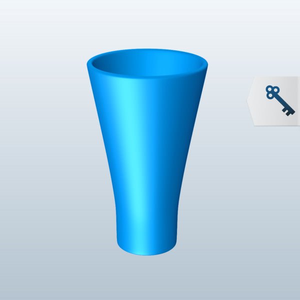 Flared Shot Glass V1 Free 3D Model .obj .stl Free3D