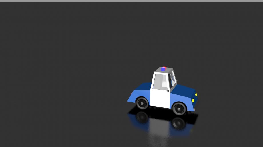 Voiture de police royalty-free 3d model - Preview no. 3