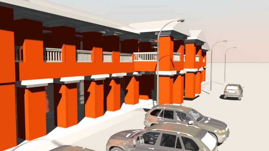 Glan Public Market royalty-free 3d model - Preview no. 3