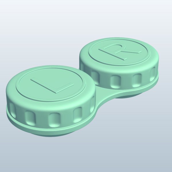 Contact Lens Holder v1 Free 3D Model .obj .stl Free3D