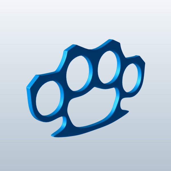 Brass Knuckles v1 Free 3D Model .obj .stl Free3D