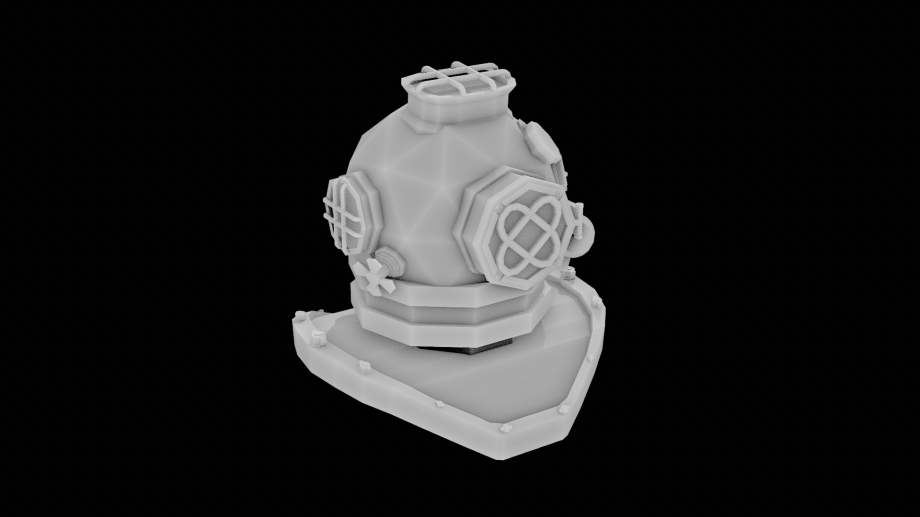 Diving Helmet Free 3D Model .obj Free3D