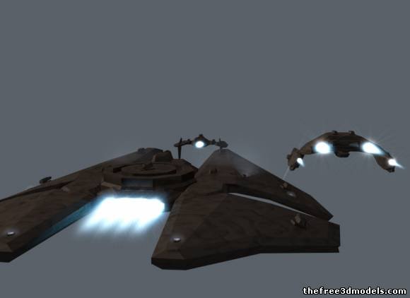Hegemonia-Legions of iron Human warships royalty-free 3d model - Preview no. 5