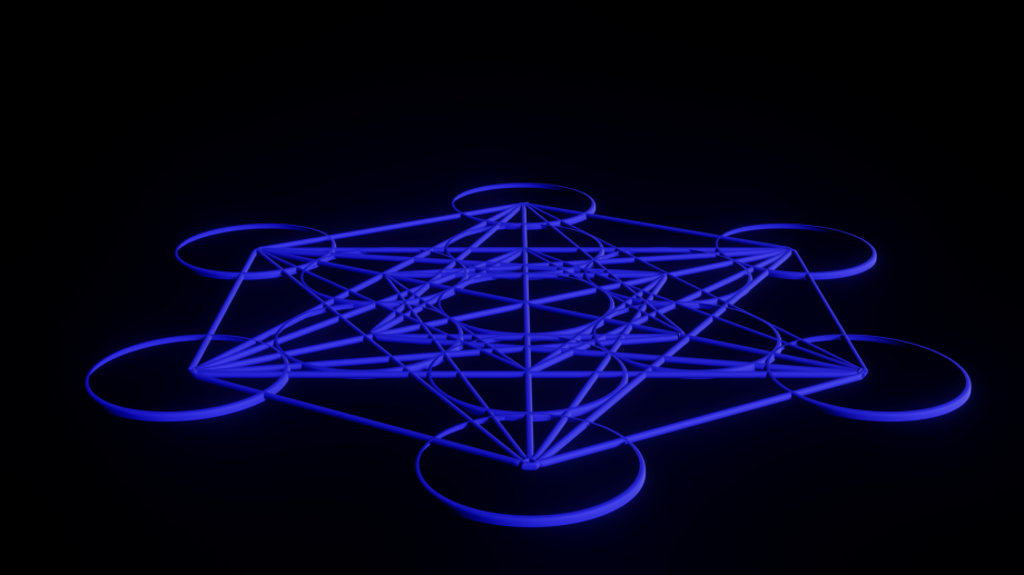 Metatron´s Cube Free 3D Model .blend .obj .fbx Free3D