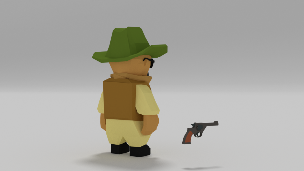 Low Poly Rigs Soldier royalty-free 3d model - Preview no. 2