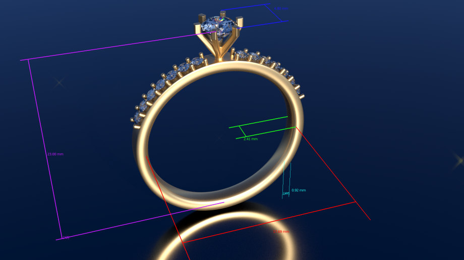 The Crowned Ring royalty-free 3d model - Preview no. 6