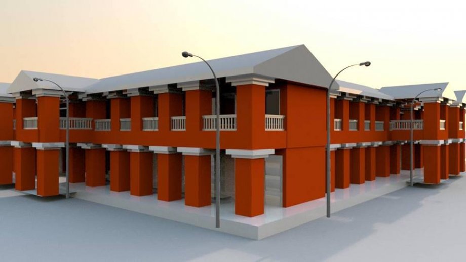 Glan Public Market royalty-free 3d model - Preview no. 2