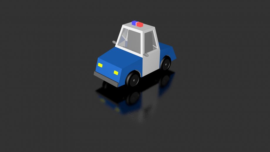 Voiture de police royalty-free 3d model - Preview no. 1