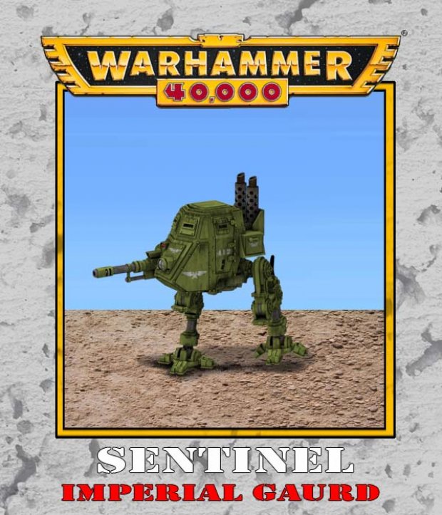 初代センチネル　インペリアルカード　ウォーハンマー センチネルインペリアルガードウォーハンマー40K 無料3Dモデル