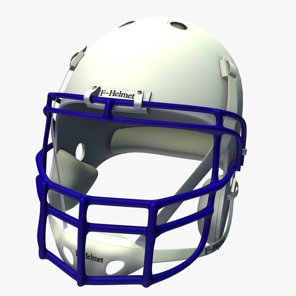 Football helmet v1 Free 3D Model .obj .stl Free3D