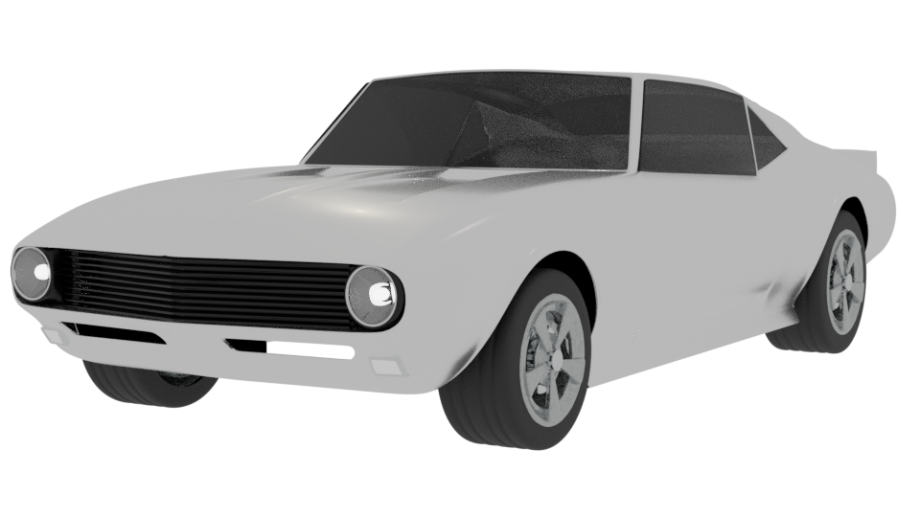 Chevrolet Camaro SS Coupe royalty-free 3d model - Preview no. 4