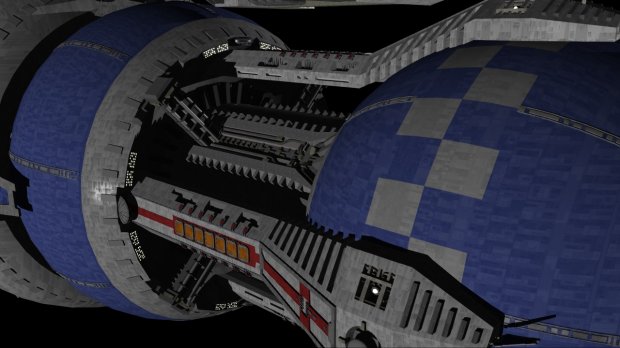 Babylon5 Station royalty-free 3d model - Preview no. 5