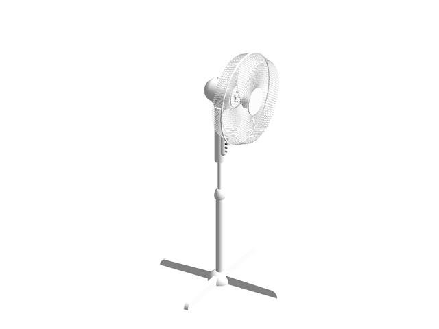 Floor standing fan royalty-free 3d model - Preview no. 1