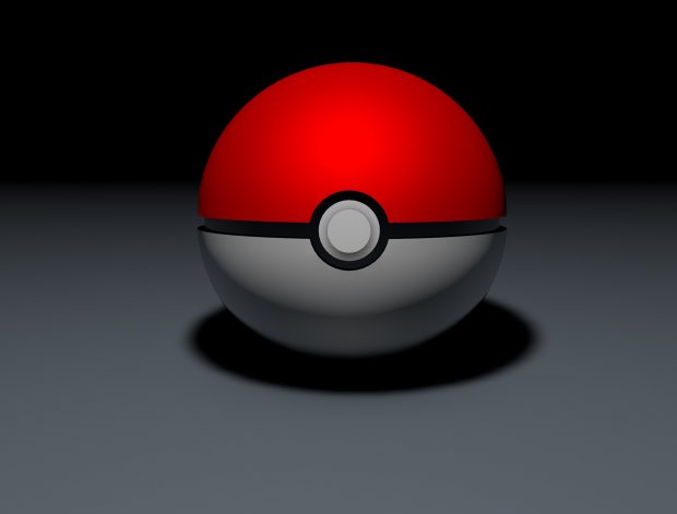 Pokeball royalty-free 3d model - Preview no. 2