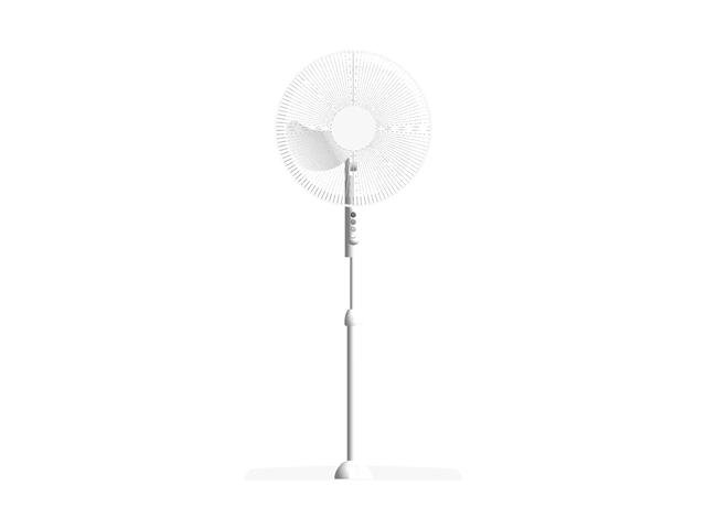 Floor standing fan royalty-free 3d model - Preview no. 3