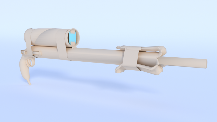 Banana Gun Free 3D Model .obj Free3D