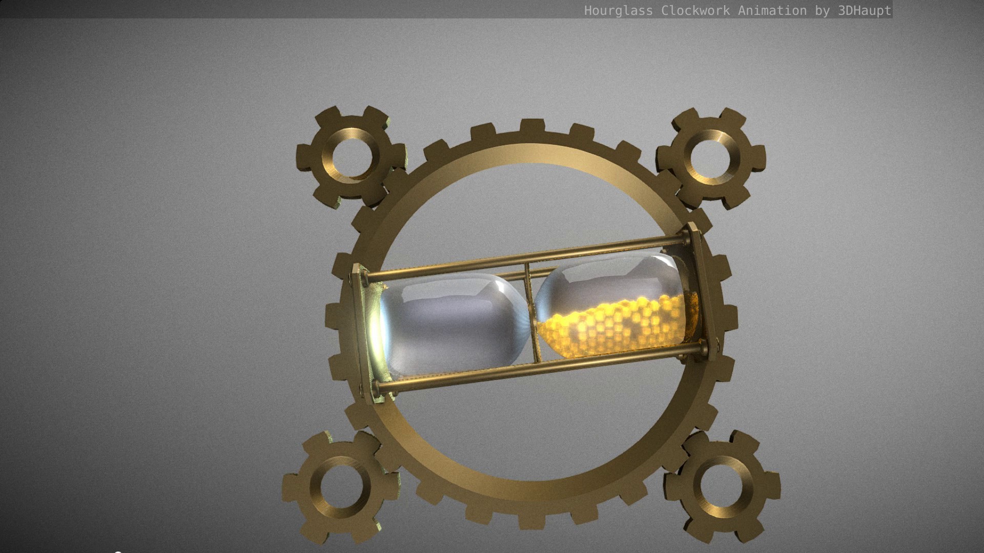 Hourglass Clockwork Animation Free 3D Model - .blend - Free3D