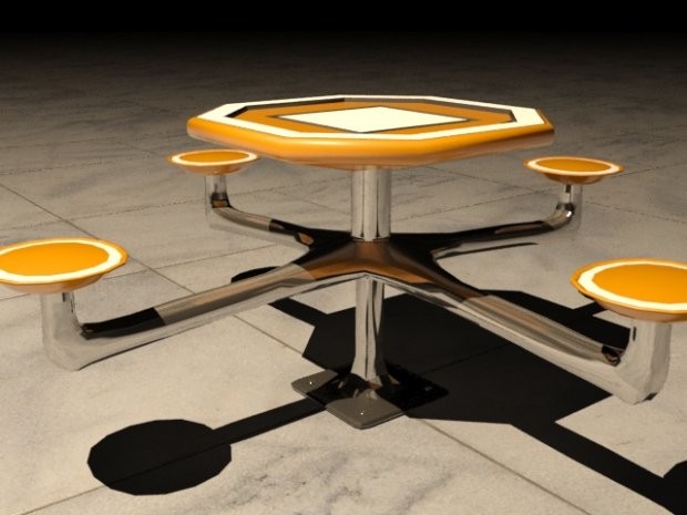 Multi-Purpose Table Free 3D Model - .3ds .obj .fbx .mtl .dwg - Free3D