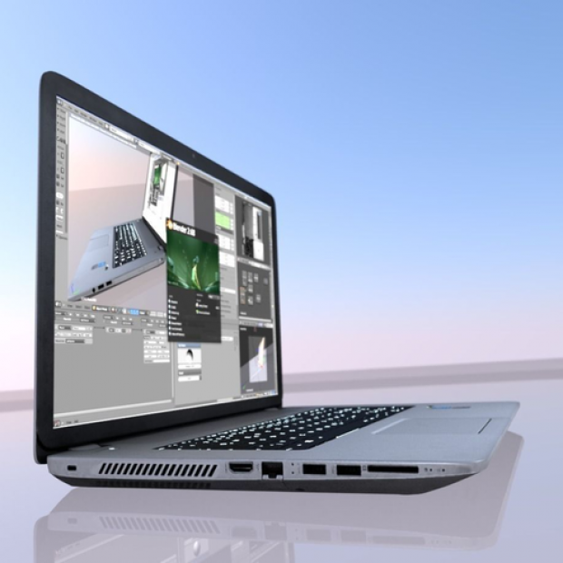 Best Laptop For 3d Animation HP Laptop High Poly Free 3D Model - .3ds .obj .dae .blend .fbx .mtl