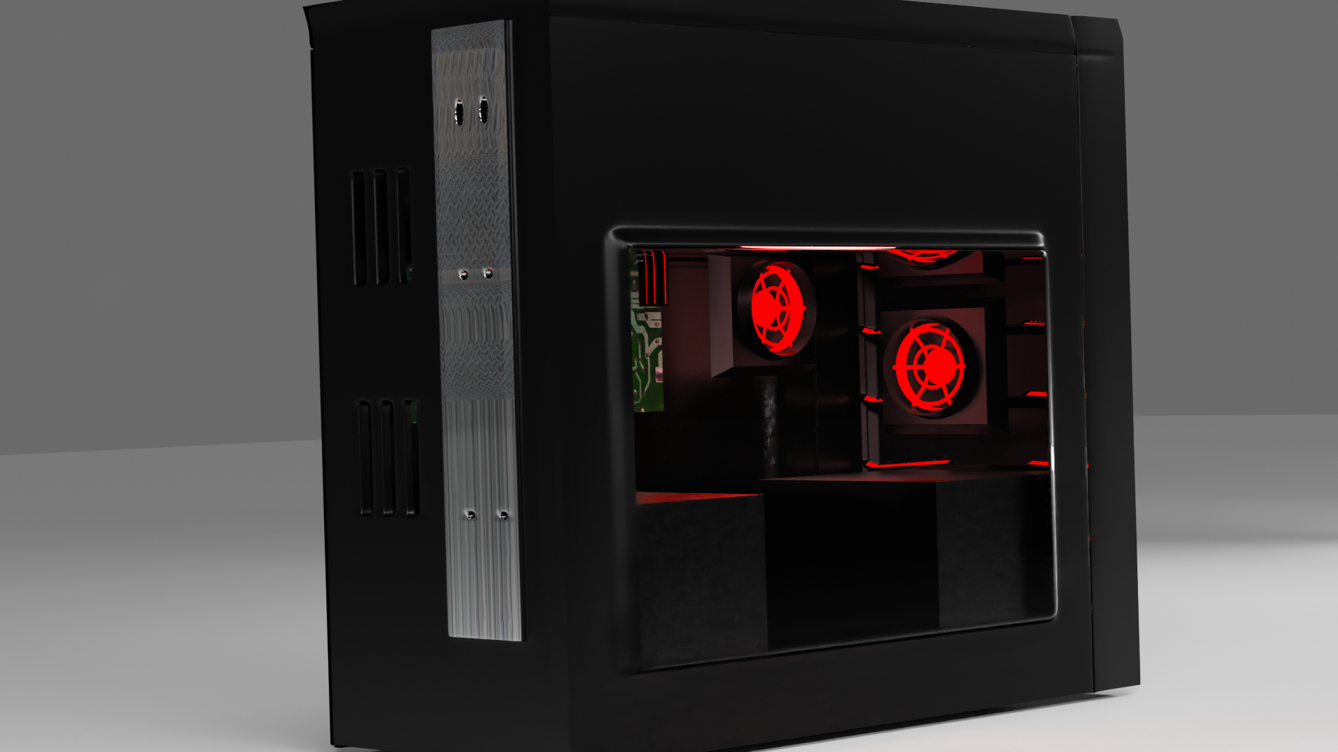 Pc Gaming Case Free 3D Model .blend .obj Free3D