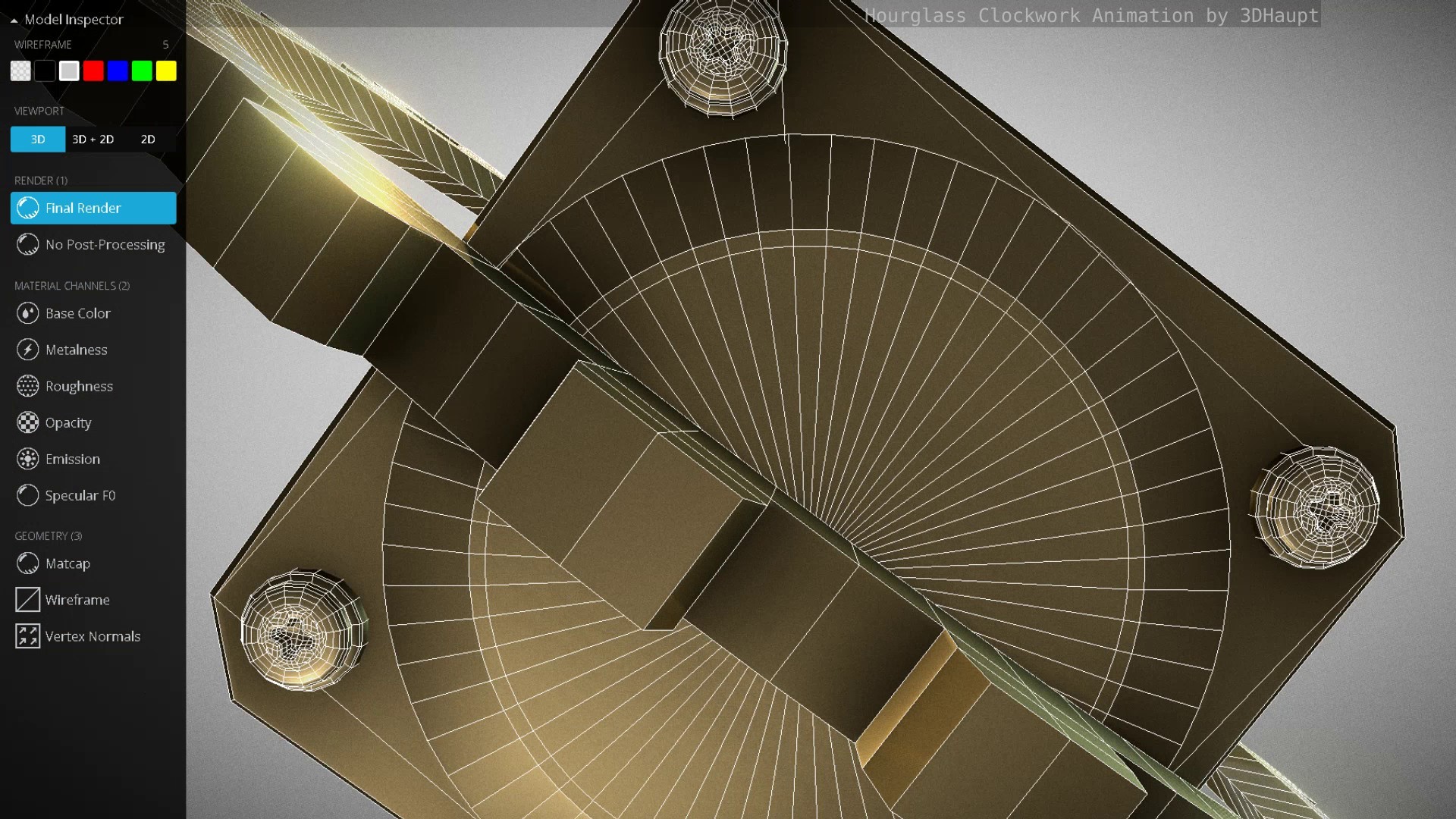 Hourglass Clockwork Animation Free 3D Model - .blend - Free3D