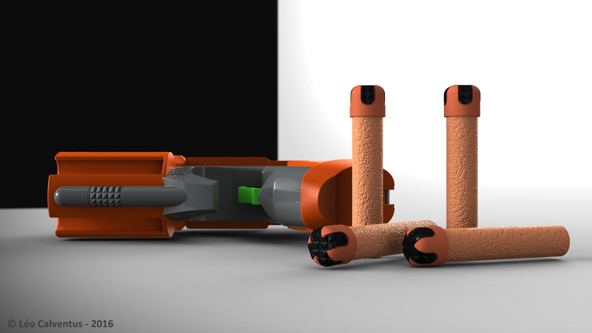 NERF™ Dart Tag Gun Free 3D Model .3ds .obj .mtl .stl .sldprt Free3D