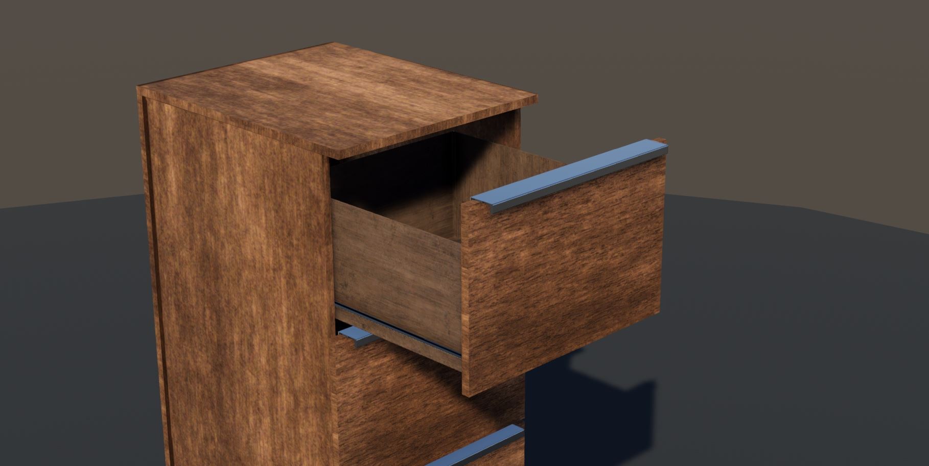 Tall Wooden Office Free 3D Model .c4d .fbx Free3D