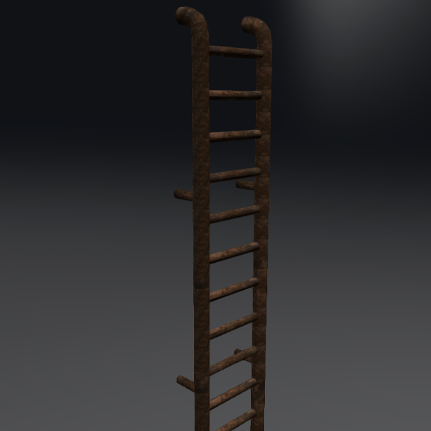 Rust Ladder Free 3D Model .obj .fbx .mtl .tga Free3D