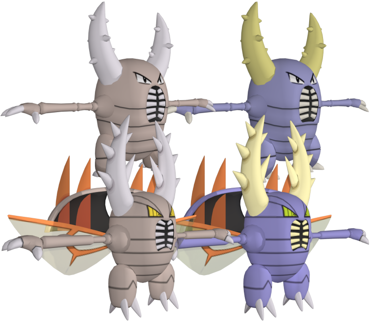 Pinsir (Pokemon) Free 3D Model .dae .fbx Free3D
