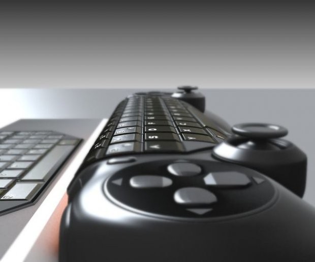 Controller Pad Keyboard Hybrid Free 3D Model . Free3D