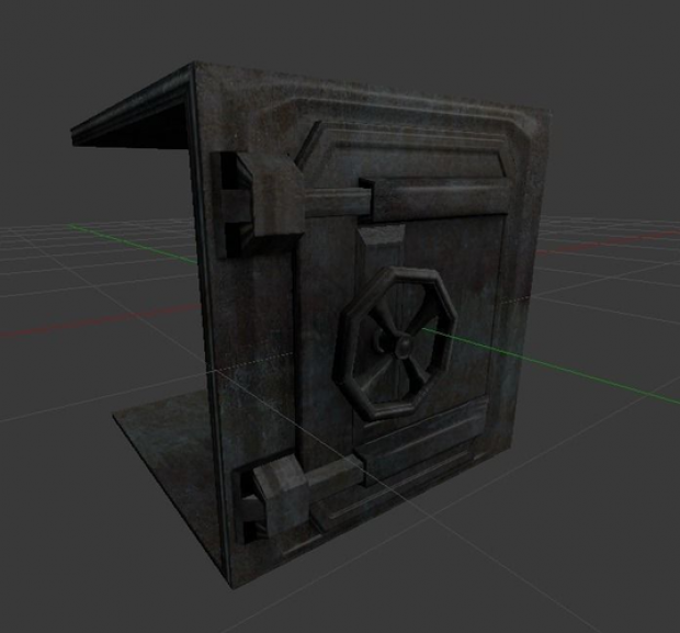 Massive Door Animation Free 3D Model .3ds .obj .dae .blend .fbx .bvh