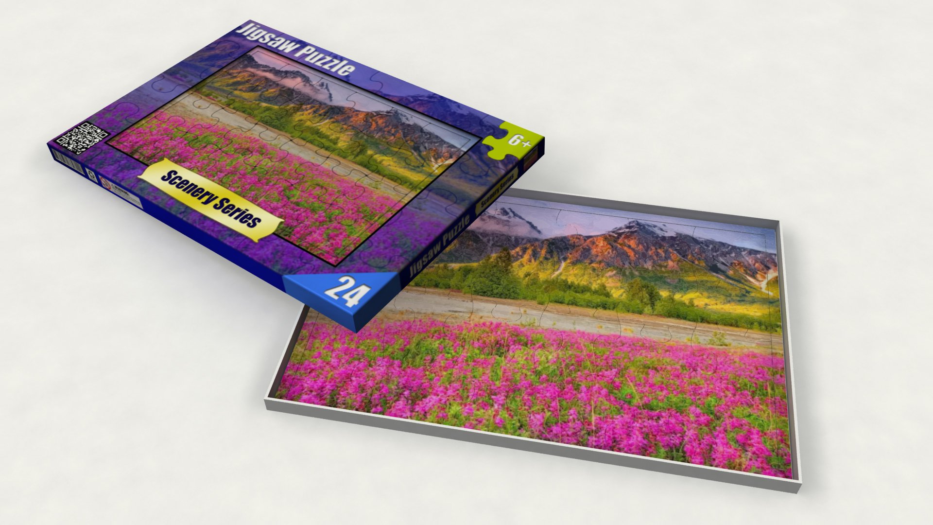 Jigsaw Puzzle Free 3D Model .obj .ma .mtl Free3D