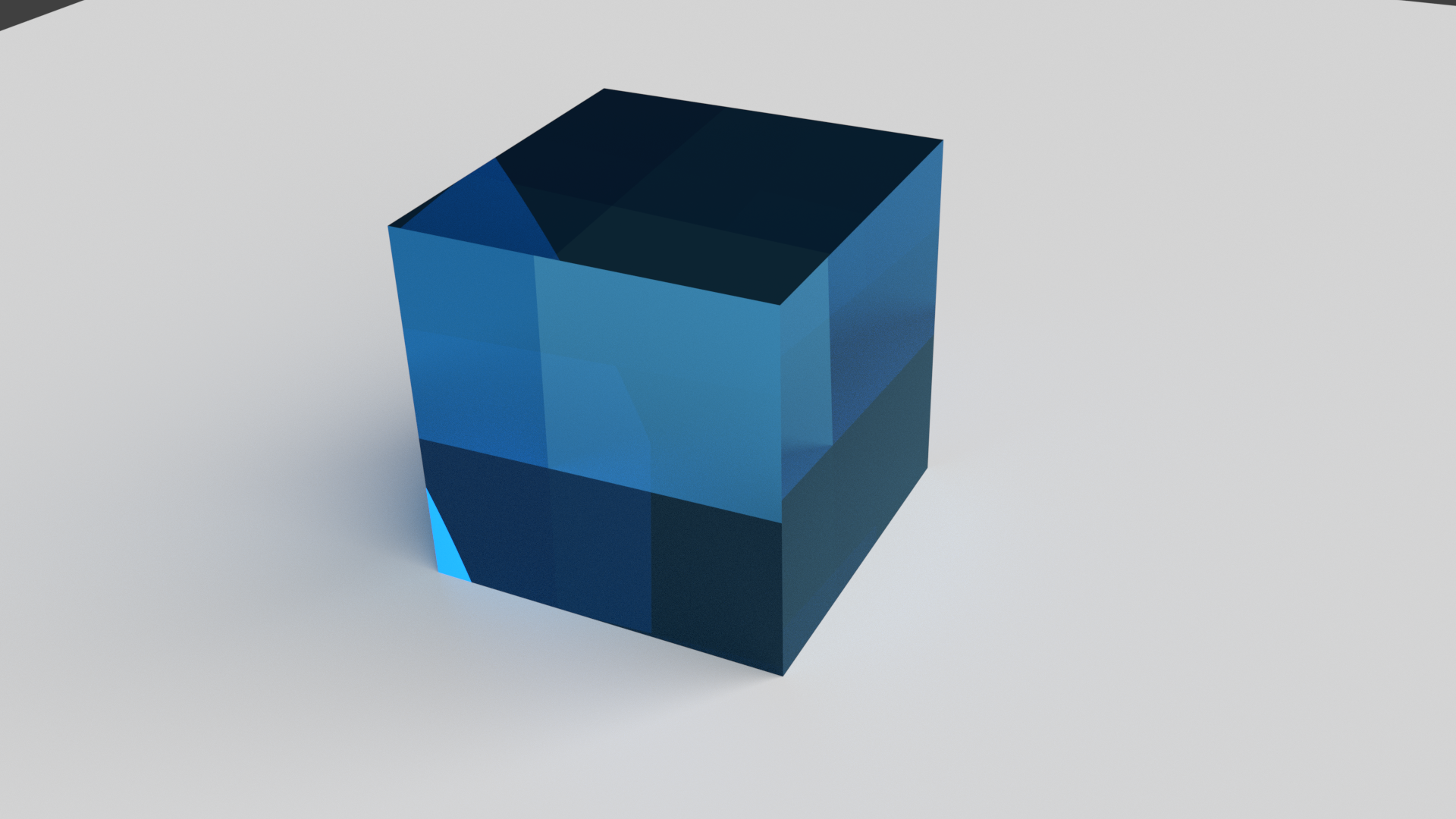 Glass Cube Free 3D Model .fbx Free3D