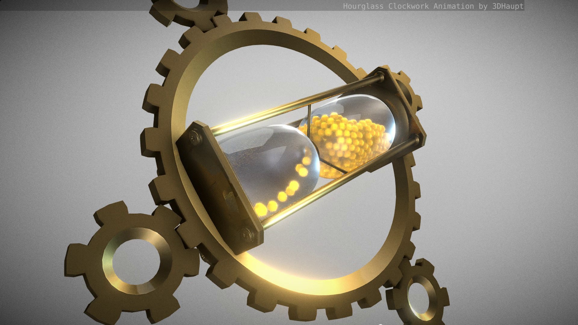 Hourglass Clockwork Animation Free 3D Model - .blend - Free3D