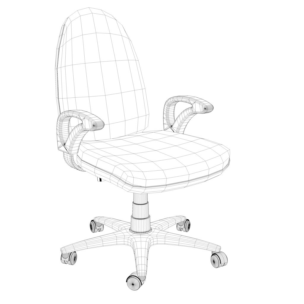 Office chair Free 3D Model .c4d .3ds .fbx .obj Free3D
