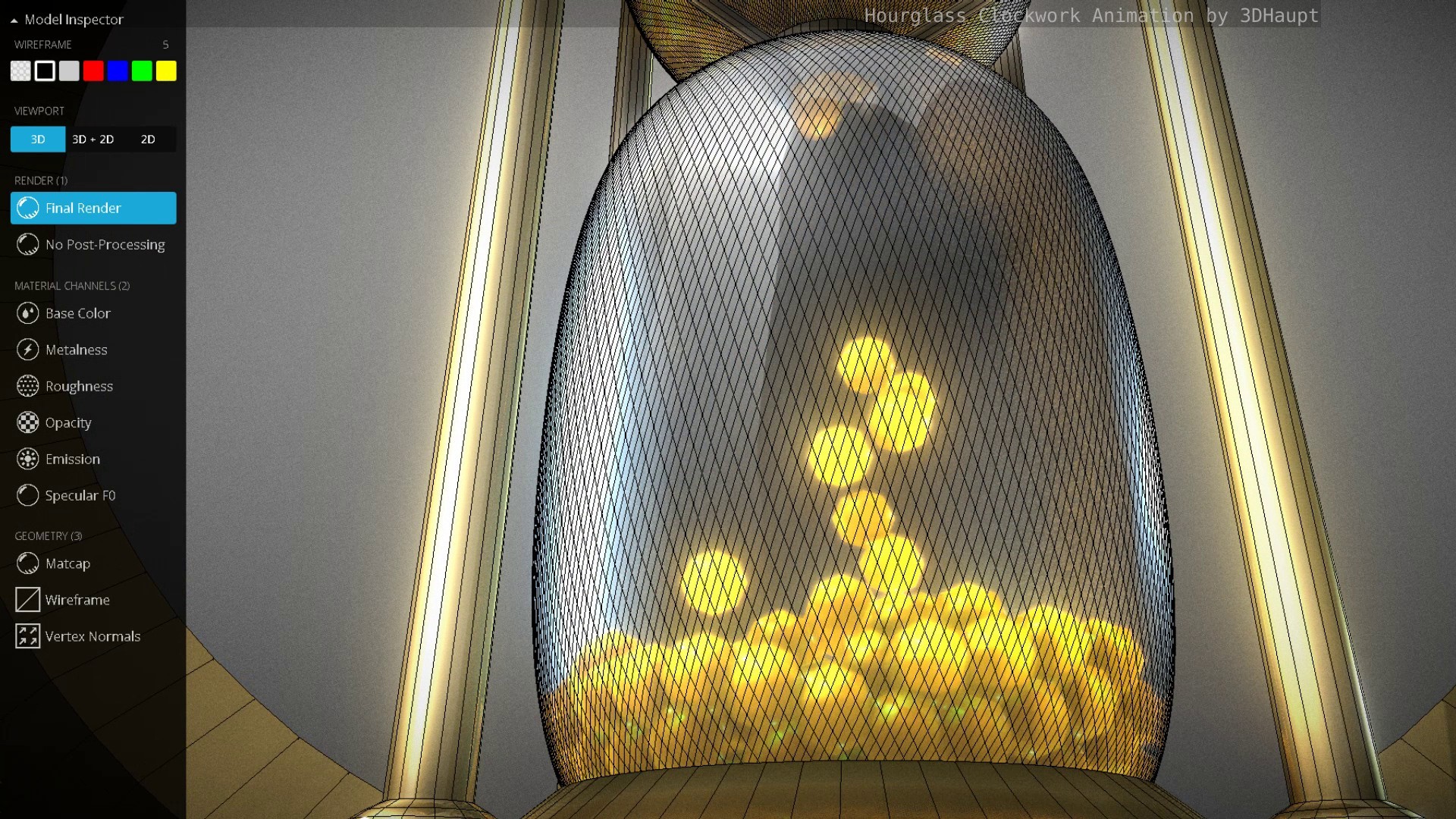 Hourglass Clockwork Animation Free 3D Model - .blend - Free3D