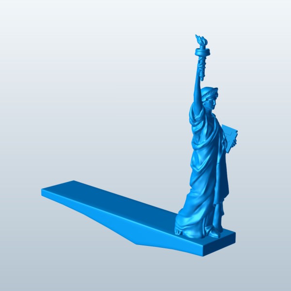 Statue of Liberty v1 Free 3D Model .obj .stl Free3D