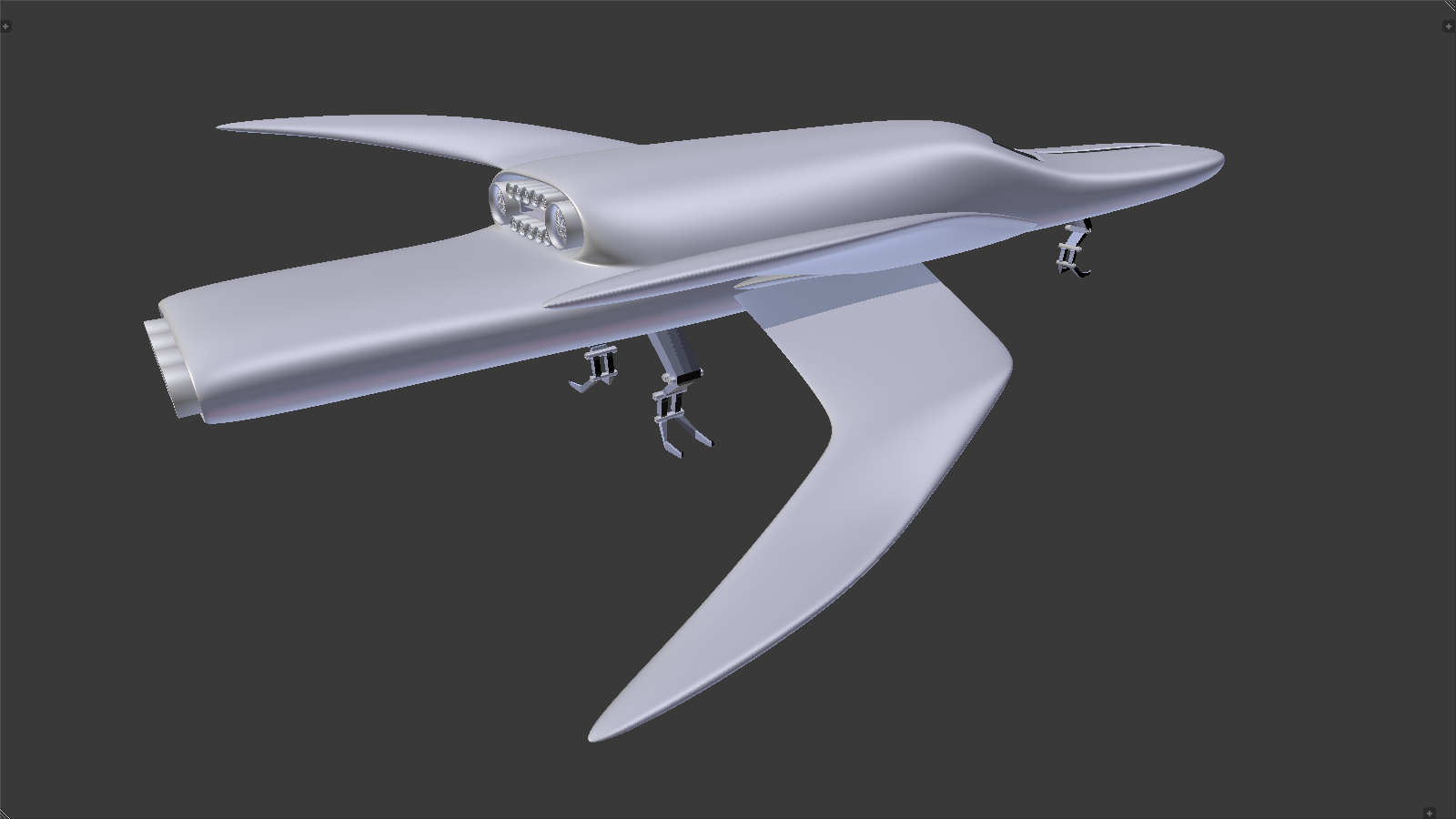 Hight poly spaceship Free 3D Model .obj .dae .fbx .mtl Free3D