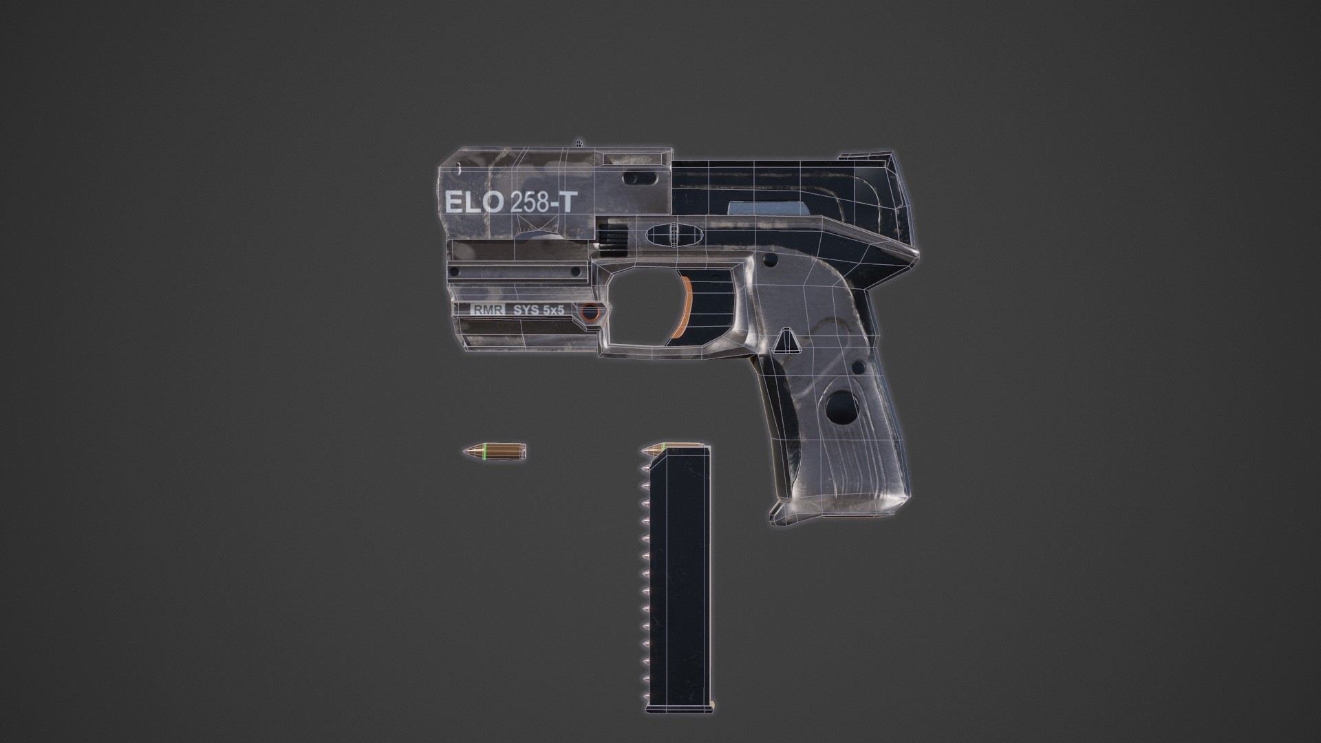 Star Citizen, Laser pistol Free 3D Model .txt .fbx .tga Free3D