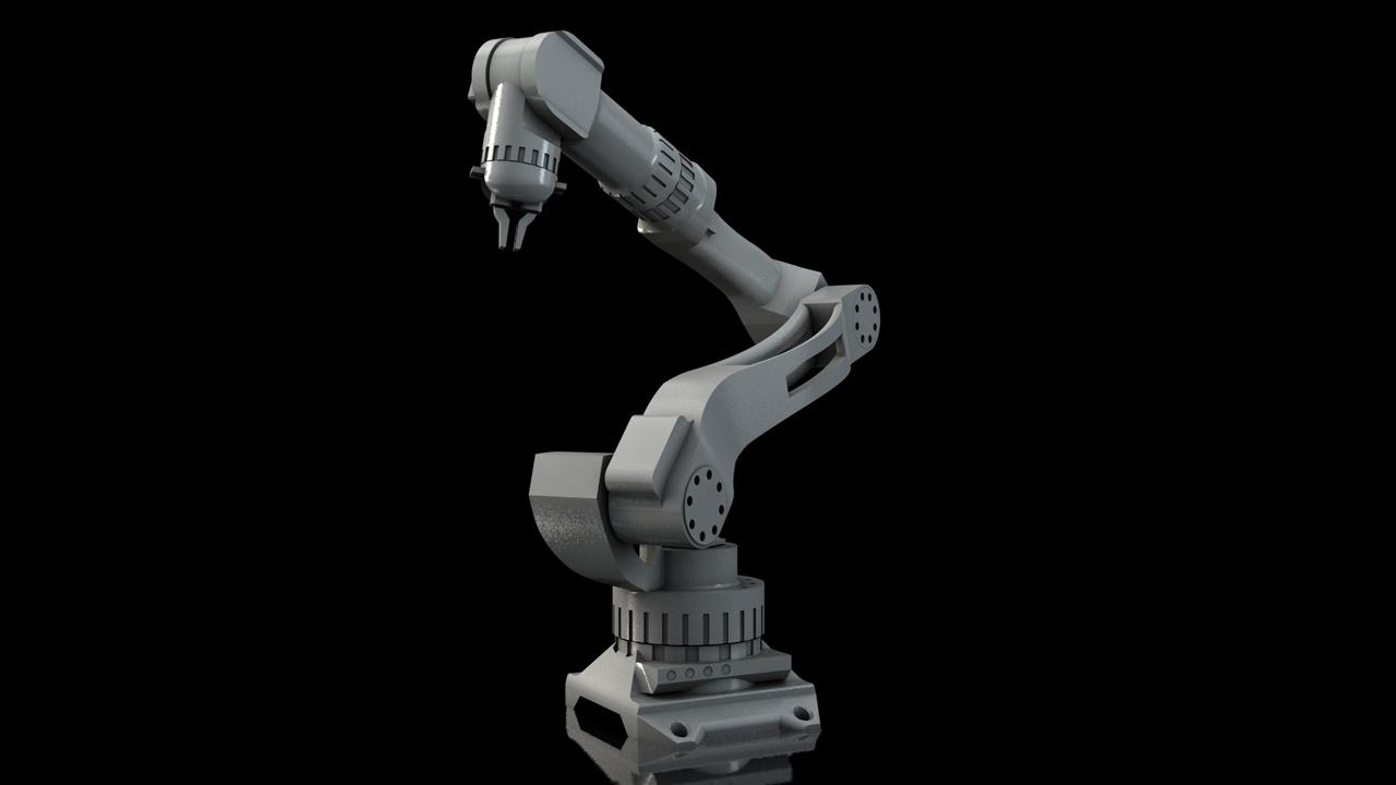 Industrial robot arm Free 3D Model .obj .c4d Free3D