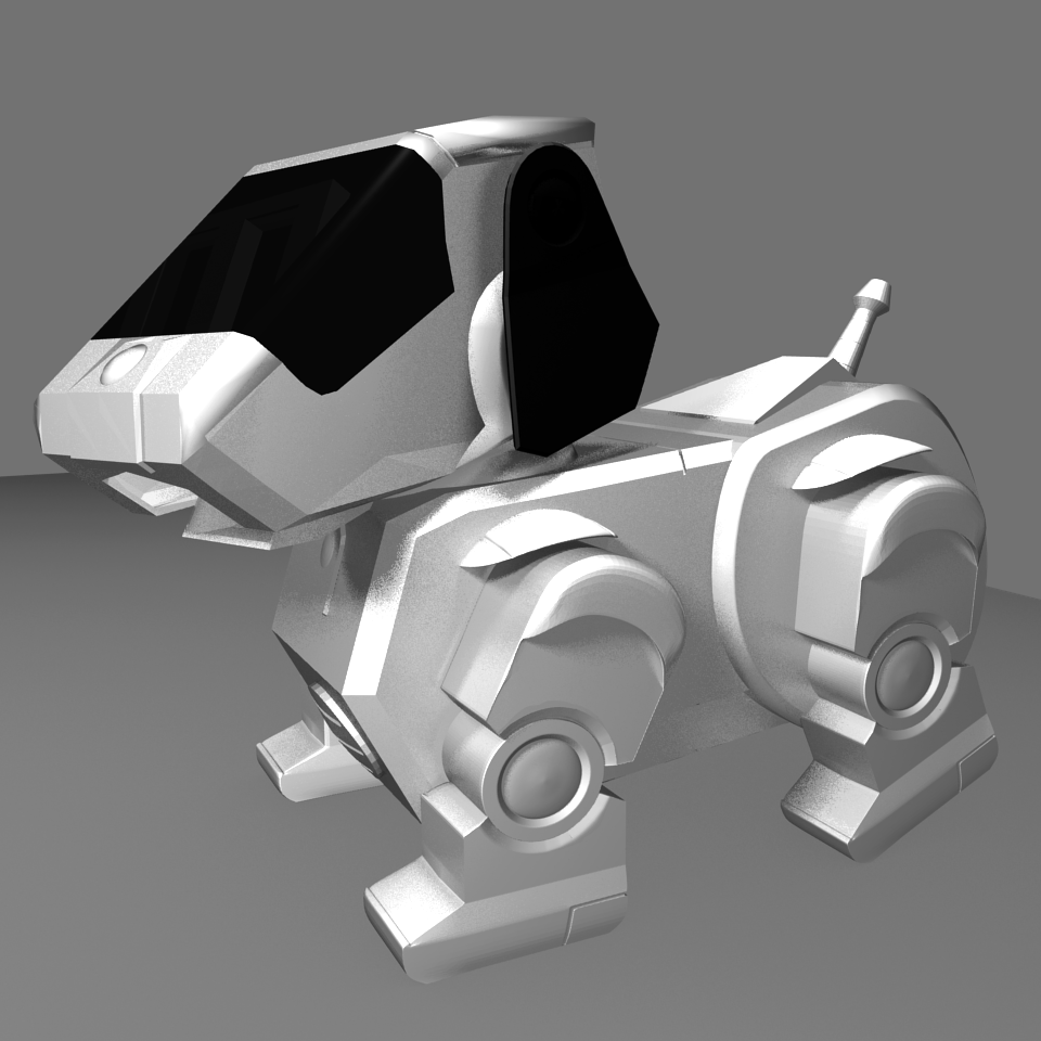 Blender Robot Dog Free 3D Model .blend Free3D