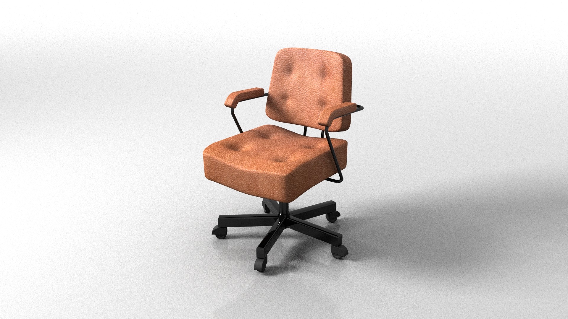 Office Chair Swivel Free 3D Model .obj .3ds .lwo .fbx .mtl .texture