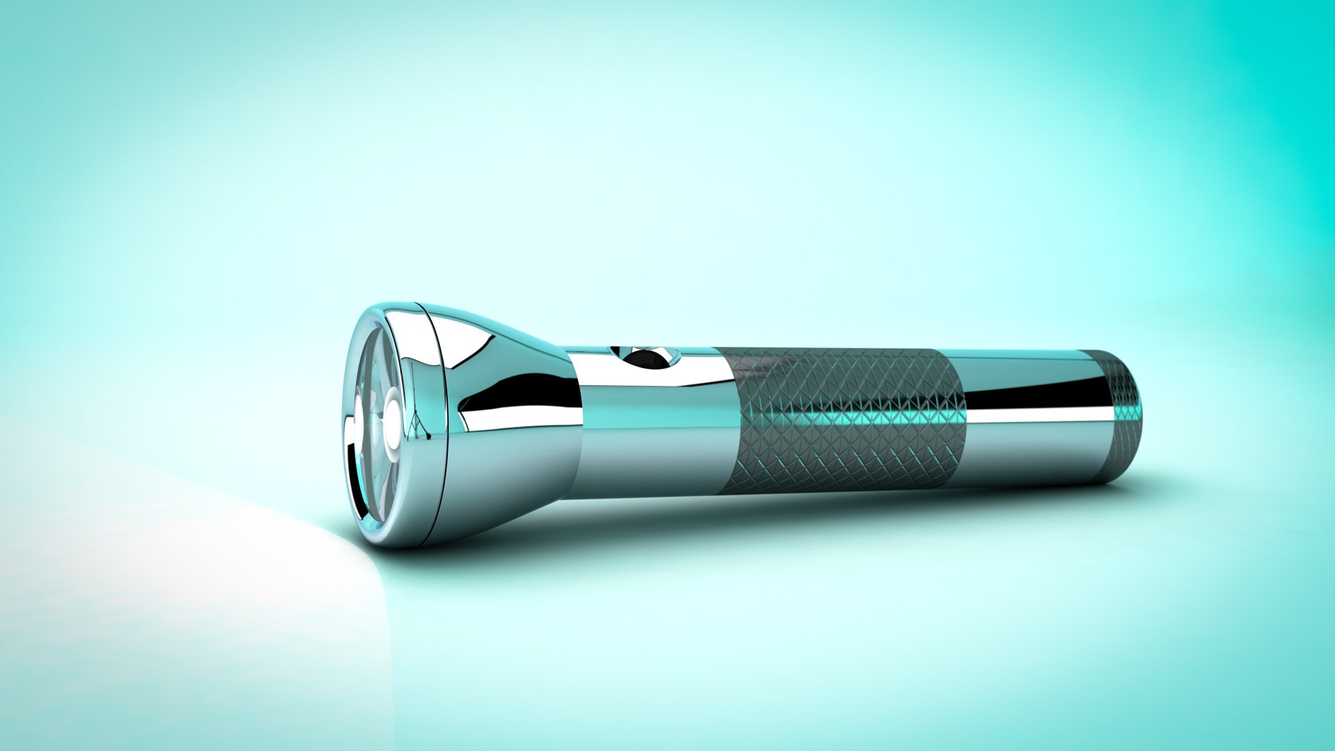 Chrome Flashlight Free 3D Model .c4d Free3D